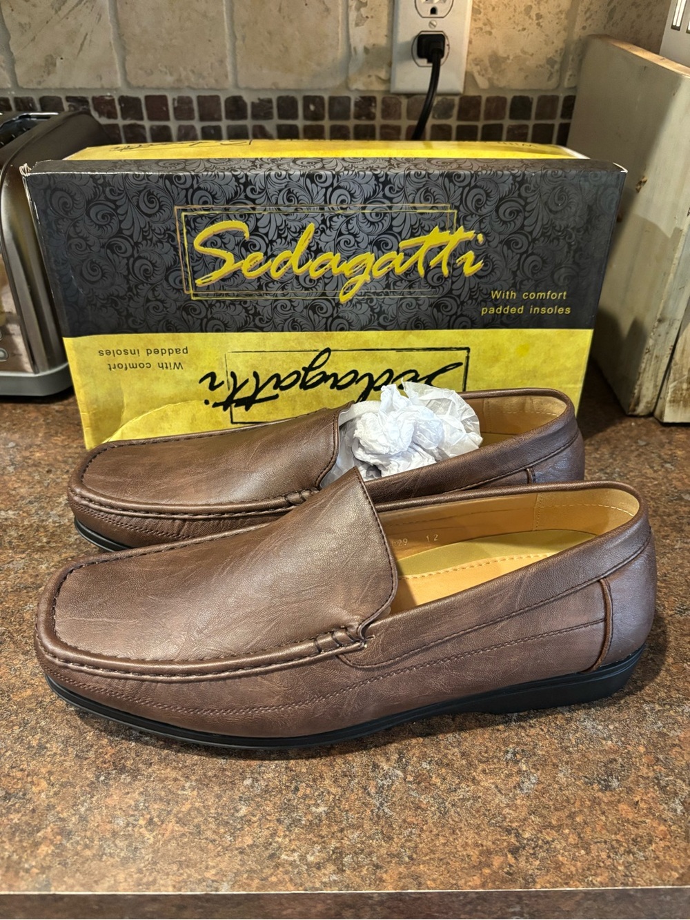 Men’s Brown Slip-On Loafers